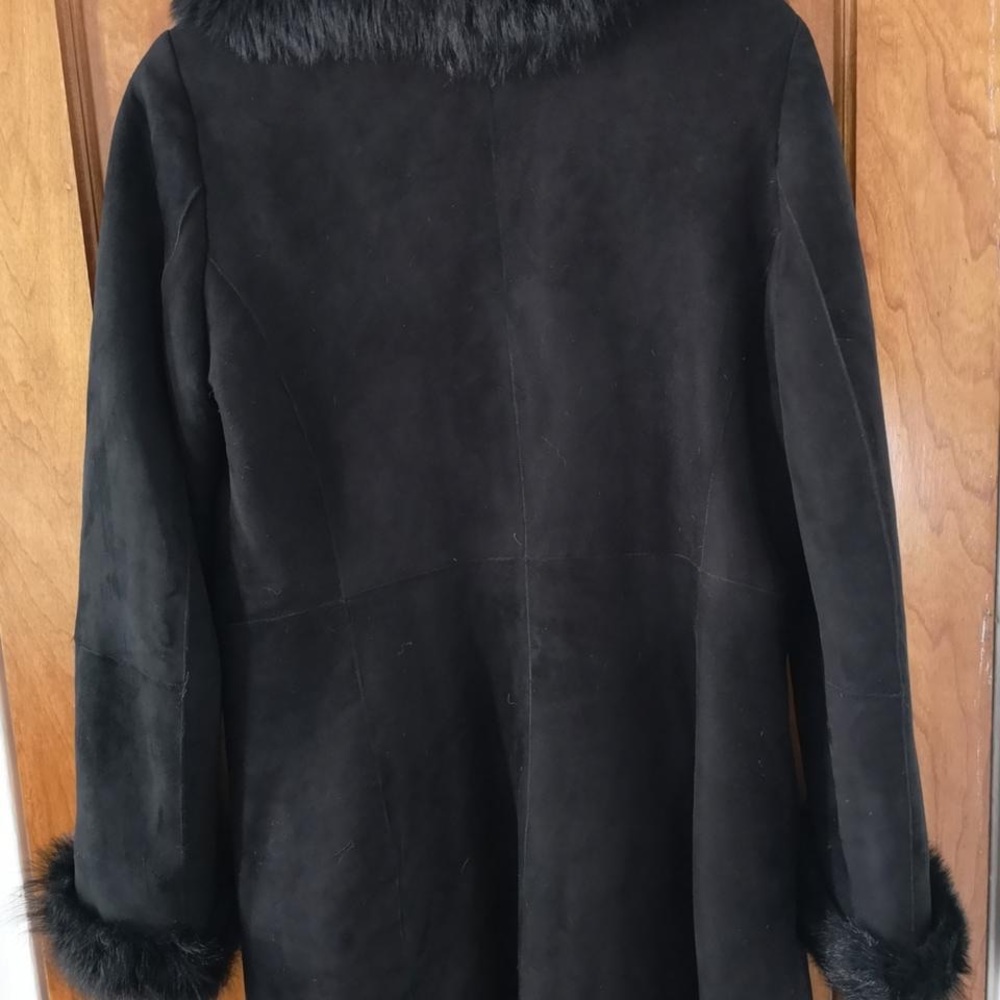 Andrew Mark x Richard Chai designer collaboration Spanish Toscana shearling coat - Picture 6 of 14